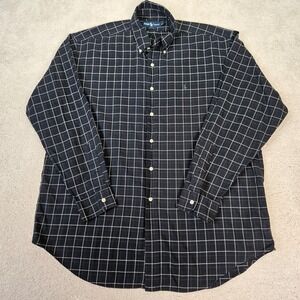 Men's Ralph Lauren Blake Shirt Size L Button Down Plaid‎ Checkered Long Sleeve